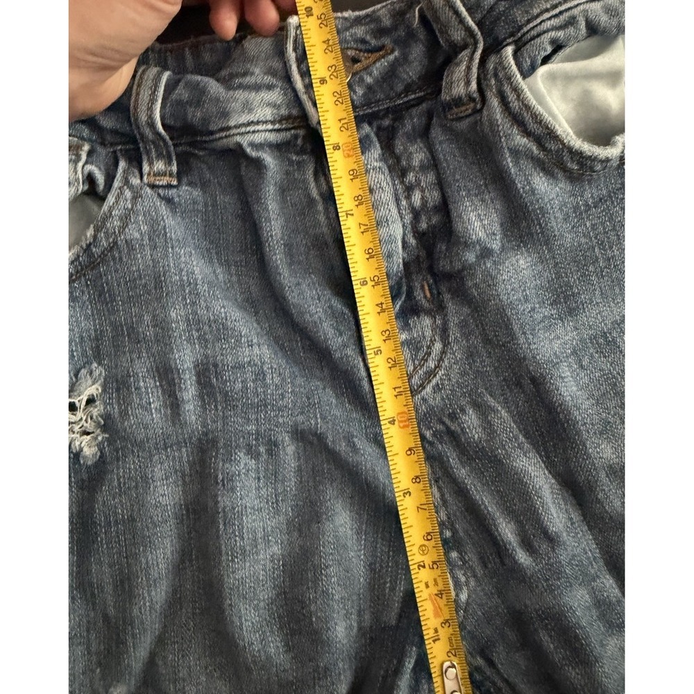BDG Kick Flare Jeans High Rise Cropped Medium Wash‎ Raw Hem Size 26 - Picture 5 of 9